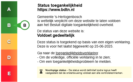 ToegankelijkheidsStatus B - bossche digi taal netwerk